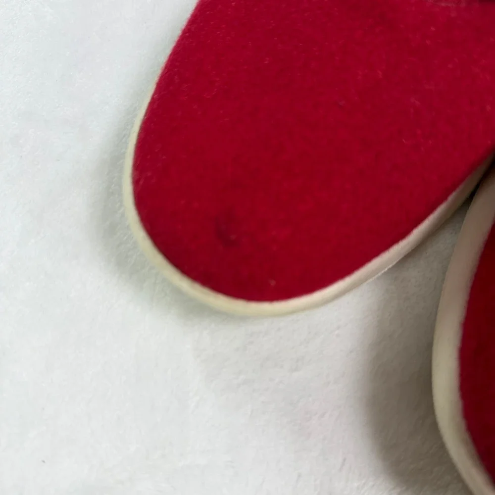 Allbirds Womens Wool Runners Red Merino Wool Sneakers Shoes Minimalist 9